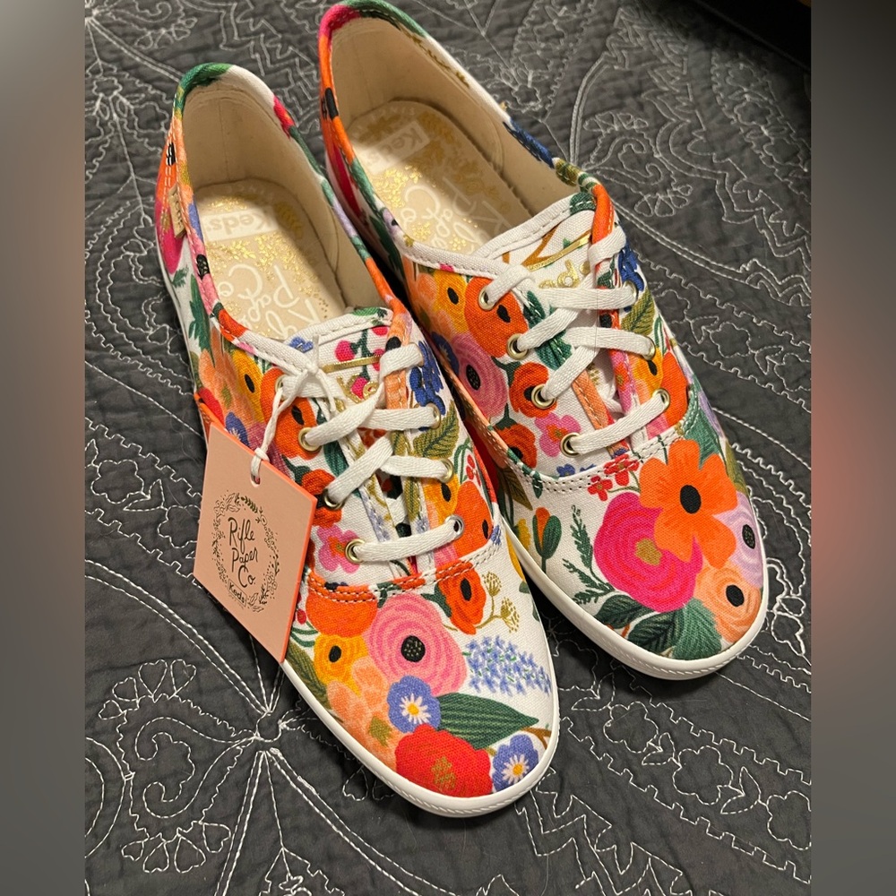 NEW IN BOX - Garden Party Rifle Paper + Keds Tennis Shoes